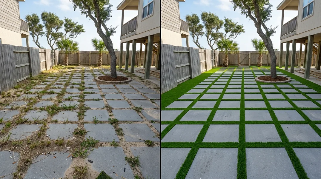 Result artificial grass installation in Corpus Christi - Corpus Christi Artificial Grass Installation