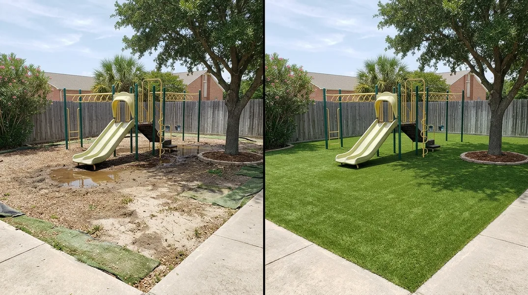 Result artificial grass installation in Corpus Christi - Corpus Christi Artificial Grass Installation