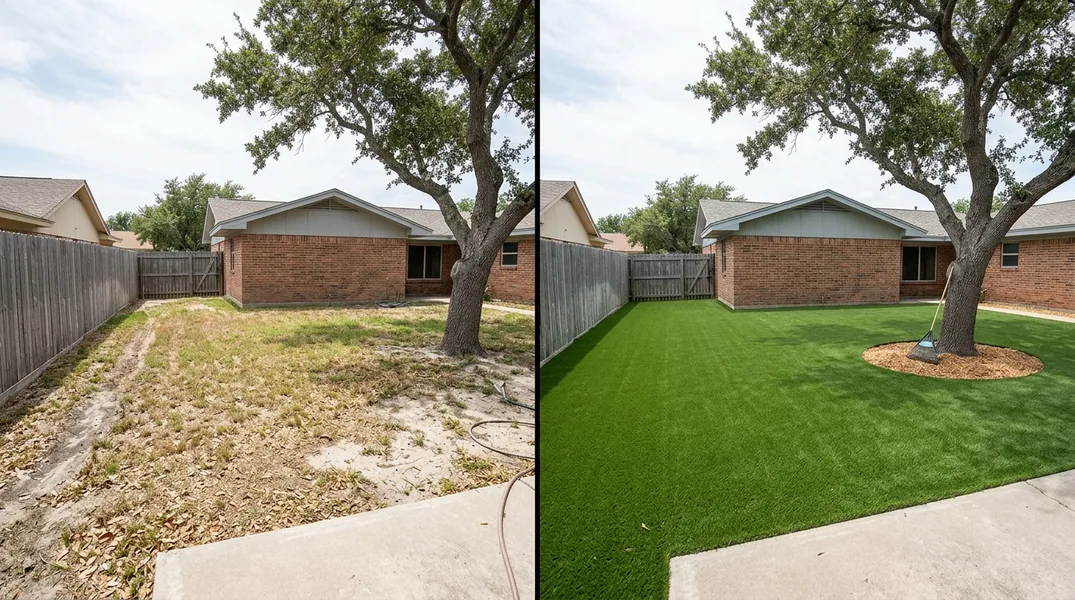 Result artificial grass installation in Corpus Christi - Corpus Christi Artificial Grass Installation